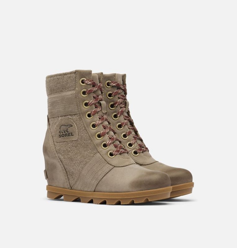 Sorel Dam Wedges Khaki - Lexie™ Boot - HFK-923056